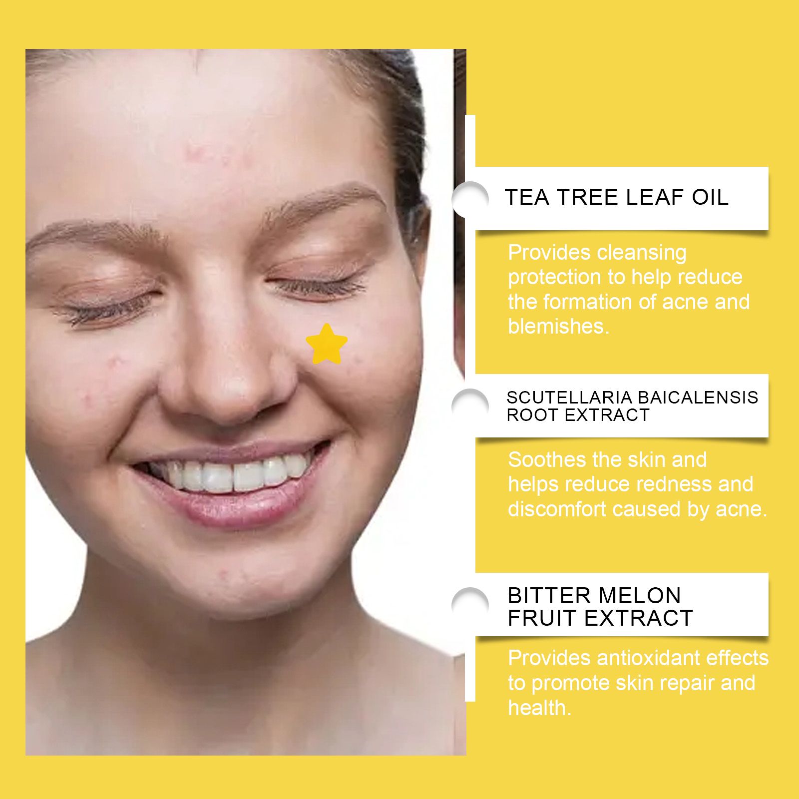 Star Shaped Acne Patch Invisible Cover For Blemishes And Daily Face Care