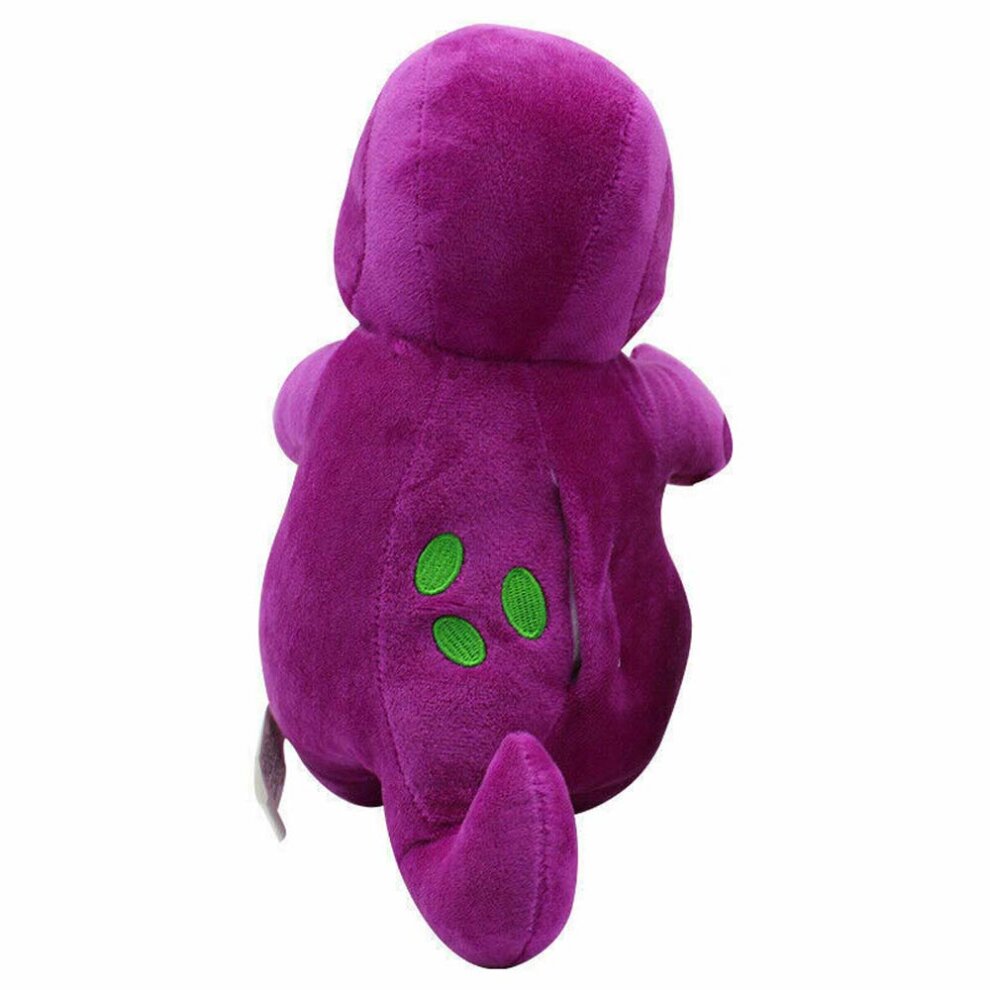 30cm Barney The Dinosaur Sing I LOVE YOU Song Purple Plush Doll Toy Kids Gift
