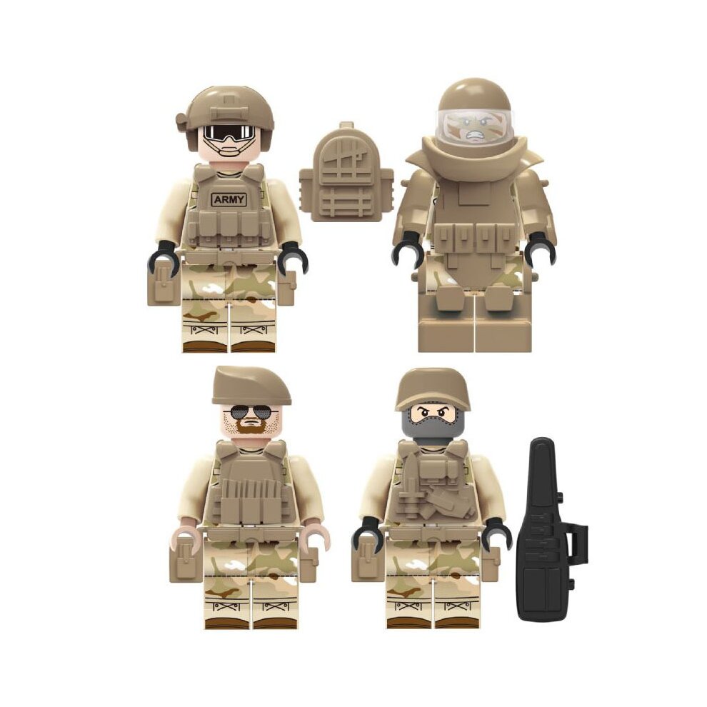 12PCS Navy Seals Weapons Building Block Minifigures Toys Fit Lego
