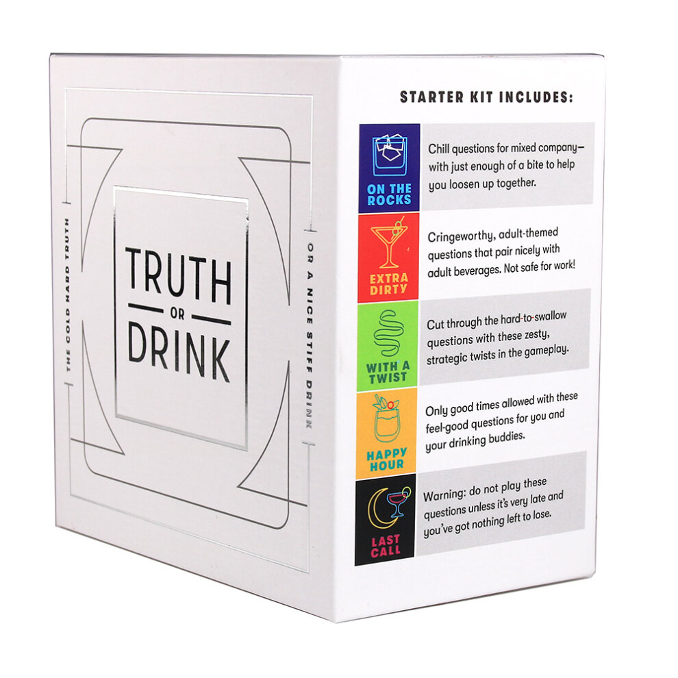 Truth or Drink - Fun Drinking Party Card Game - Dare or Shots