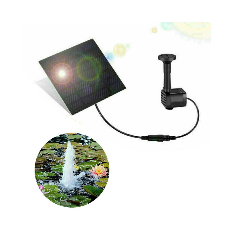 Mini Solar Panel Powered Water Pump Garden Pool Pond Fountain Home Waterfall