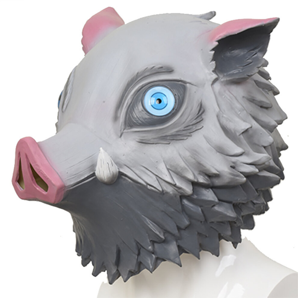 Demon Slayer Kimetsu no Yaiba Cosplay Hashibira Inosuke Mask Wild Boar Face Mask