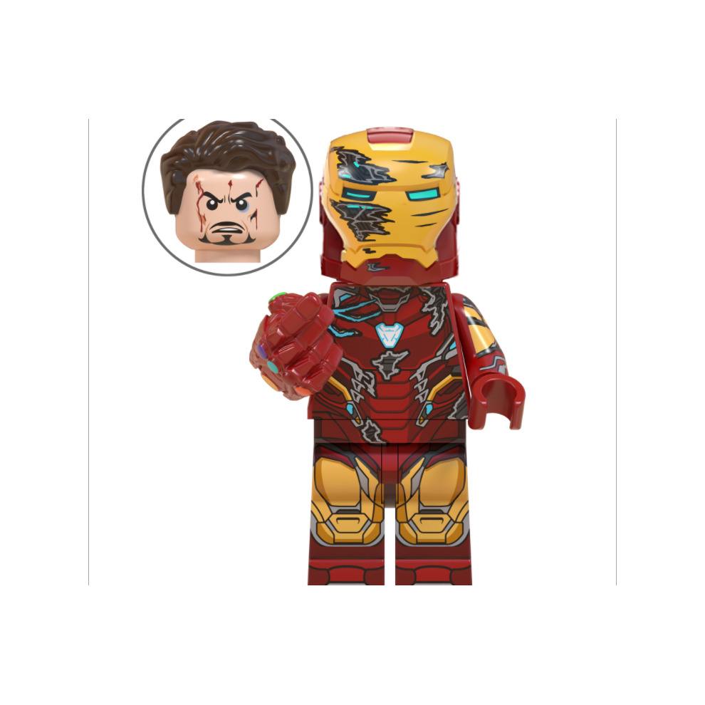 Avengers Minifigures Compatible With Lego Heroes Building Blocks Toys Set Iron Man Action Figures Toy Cake Toppers for Children 8Pcs Movie Series Collectible Figure Playset Cupcake Toppers for Birthday Party Supplies Kids Adults Gift