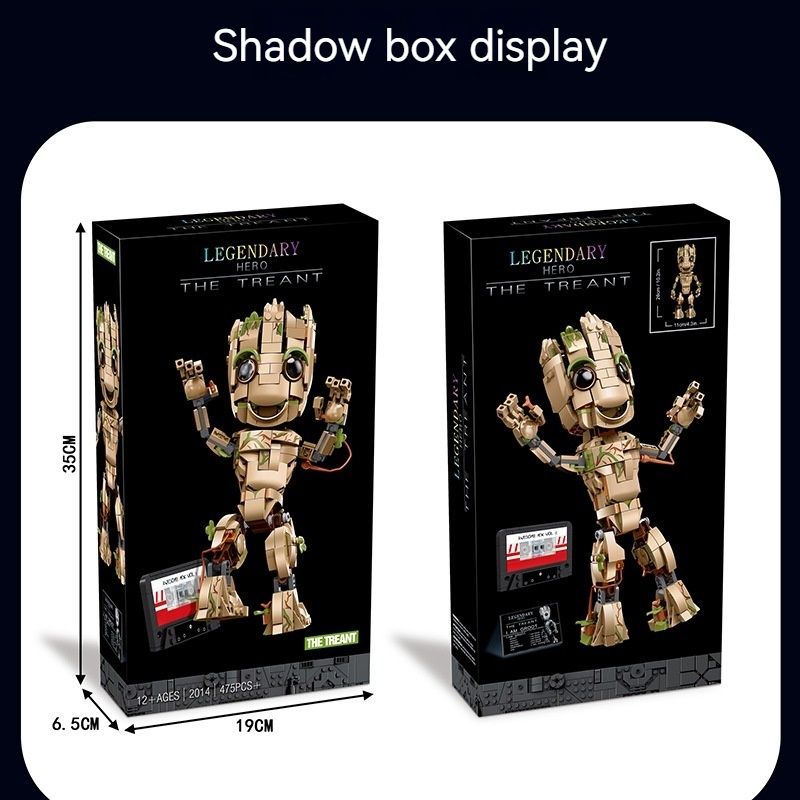 I Am Groots Compatible 76217 Building Kit Toys For Boys Bricks Tree Baby Groots Model Play Display Gift For Kids Constructor Toy No Box