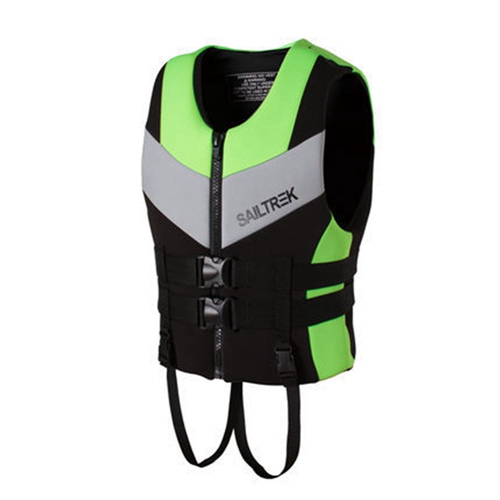 Life Jacket Adult Life Vest Buoyancy Aid Jacket Neoprene Outdoor Beach Floating Jackets for Ski Kayak Swimming Sailing Boating Water Sports Wear