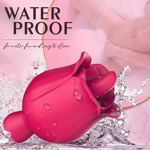 Sex Toys Rose Dildo Vibrator - Upgraded Adult Toys with 9 Powerful & Vibrating Modes for Women Clitoral Nipple,Waterproof Rose Sucker Sex Stimulator G Spot Vibrators for Woman Couples Adult Sex Toys & Games
