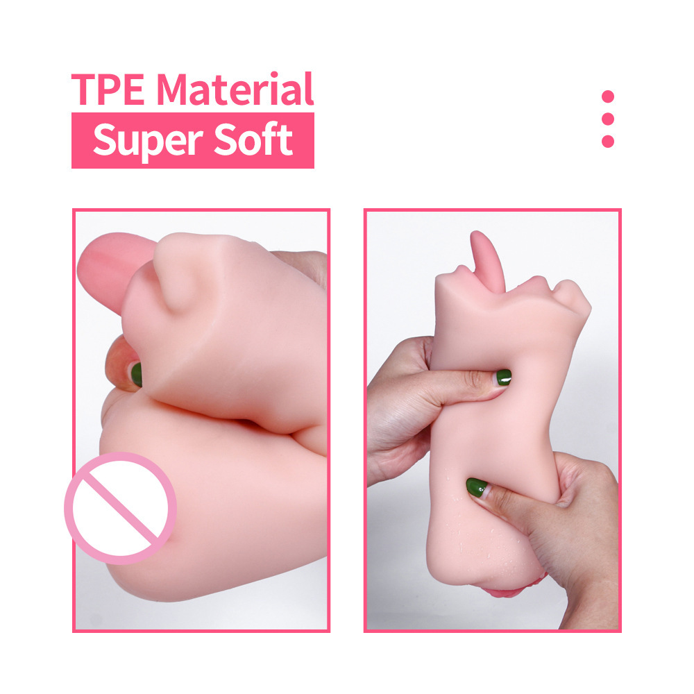 Sex Doll for Men Male Masturbator Toy Pocket Pussy Stroker Blowjob Adult Sex Toys with Lifelike Mouth 3D Realistic Tight Vagina for Throat Oral Sex Stimulation Pleasure Flesh