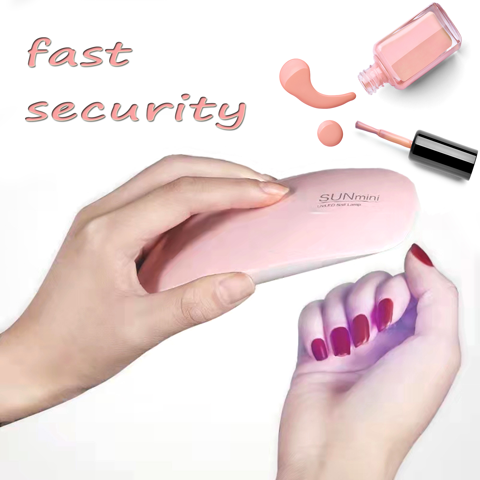 LED Nail Lamp Mini Portable Nail Dryer UV LED Nail Curing Lights USB Charging 2 Timers Travel Size for Gel Nail Polish Curing Gift for Valentines Day Mothers Day