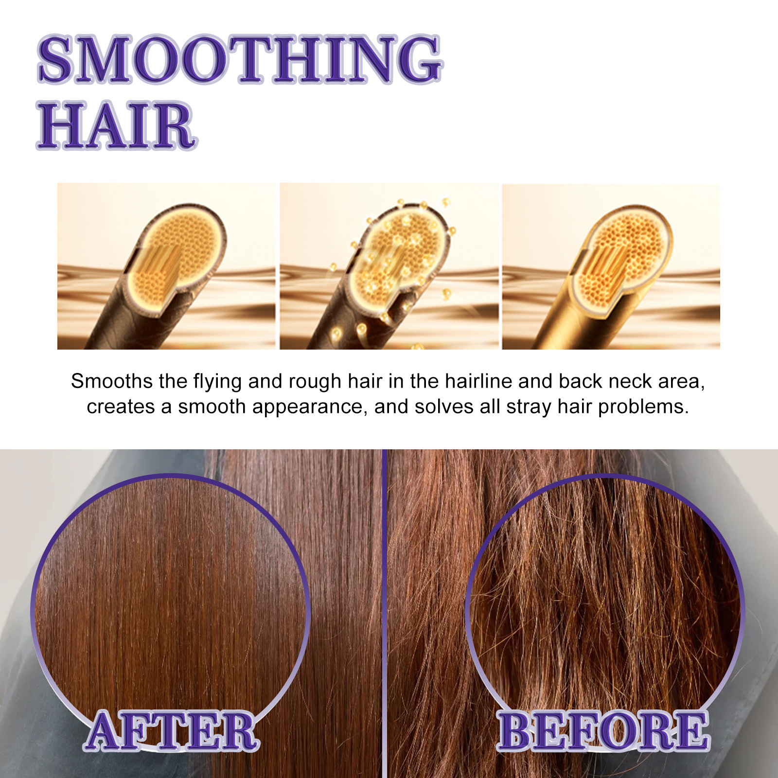Hair Wax Stick Hair Pomade Stick Smoothing Slick Stick for Smooth Fast  Styling Cream 40g
