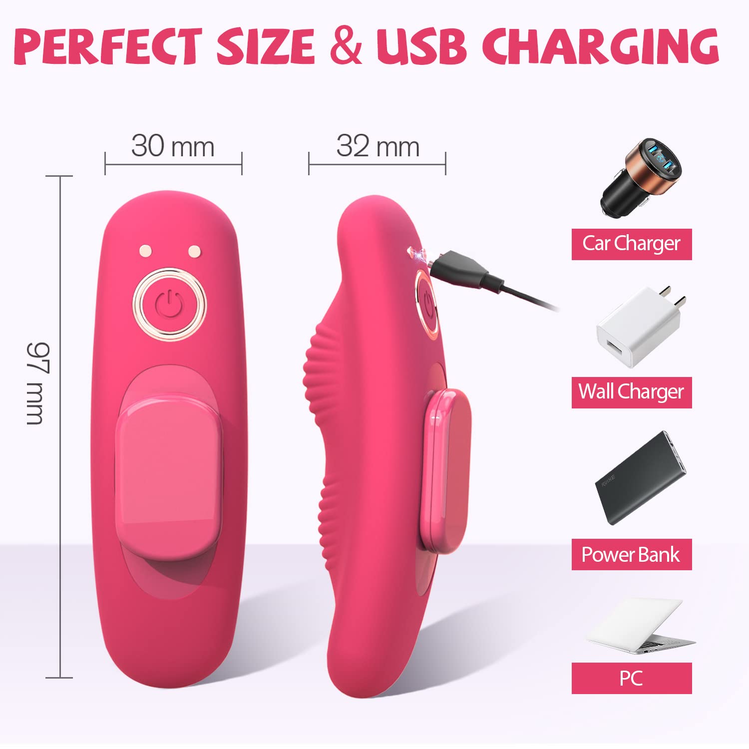 Wearable Vibrator Dildo Sex Toys for Women Butterfly Clitoral Stimulator Adult Toys for Couples with Magnetic Clip Remote Control