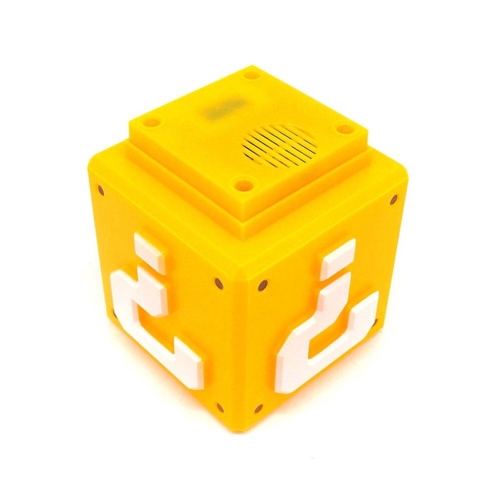 Super Mario Question Block LED Night Light with USB Rechargeable Sound Lamp