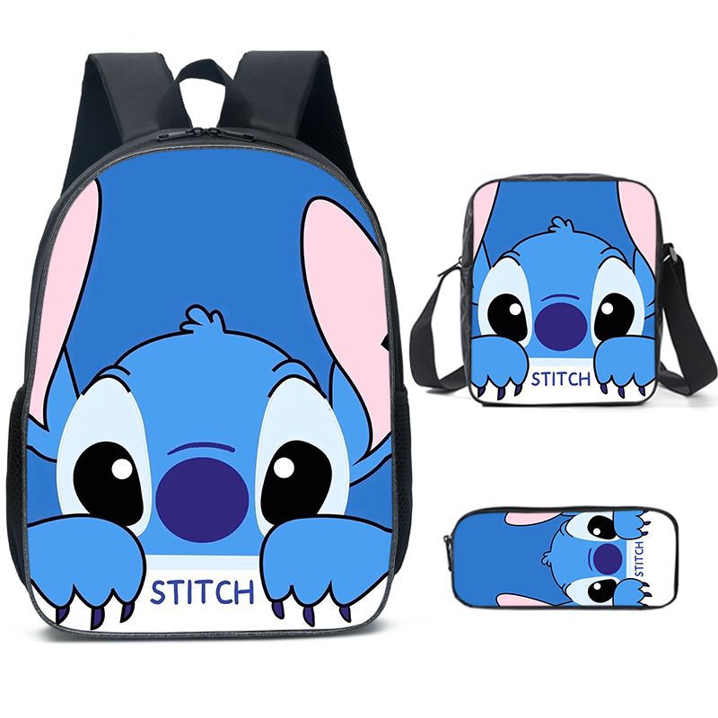 Stitch School Backpack for Boys Childrens Backpacks Cartoons High Capacity School Bag