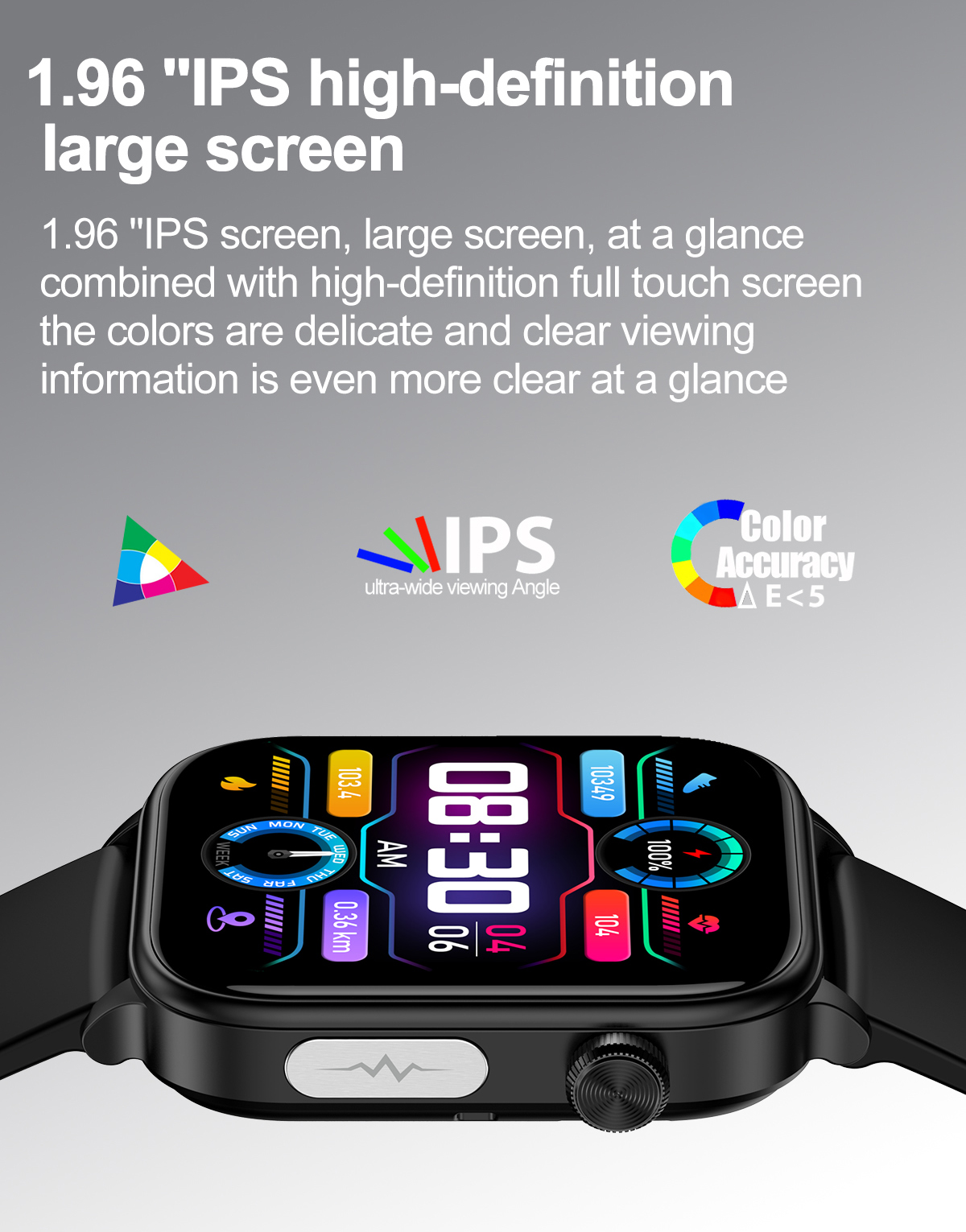 (Black) Women Smartwatch Medical Diagnosis Smart Watch HD Bluetooth Call ECG Blood Glucose Uric Acid Blood Lipids Monitoring