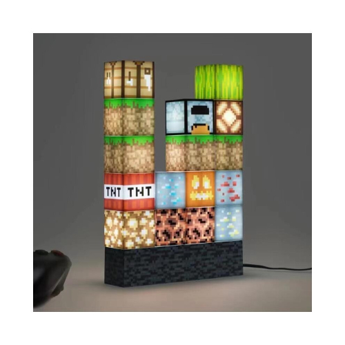 (2x Torch) Minecraft Night Light Torch Building Block Lamp Kids Xmas Gift