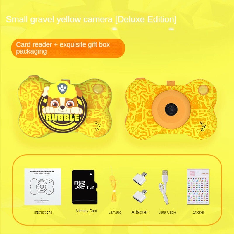 (Marshall) PAW Patrol Cartoon Kids Camera Digital Dual Camera HD 1080P Video Camera Toys Mini Color Children Photography Toy Birthday Gifts