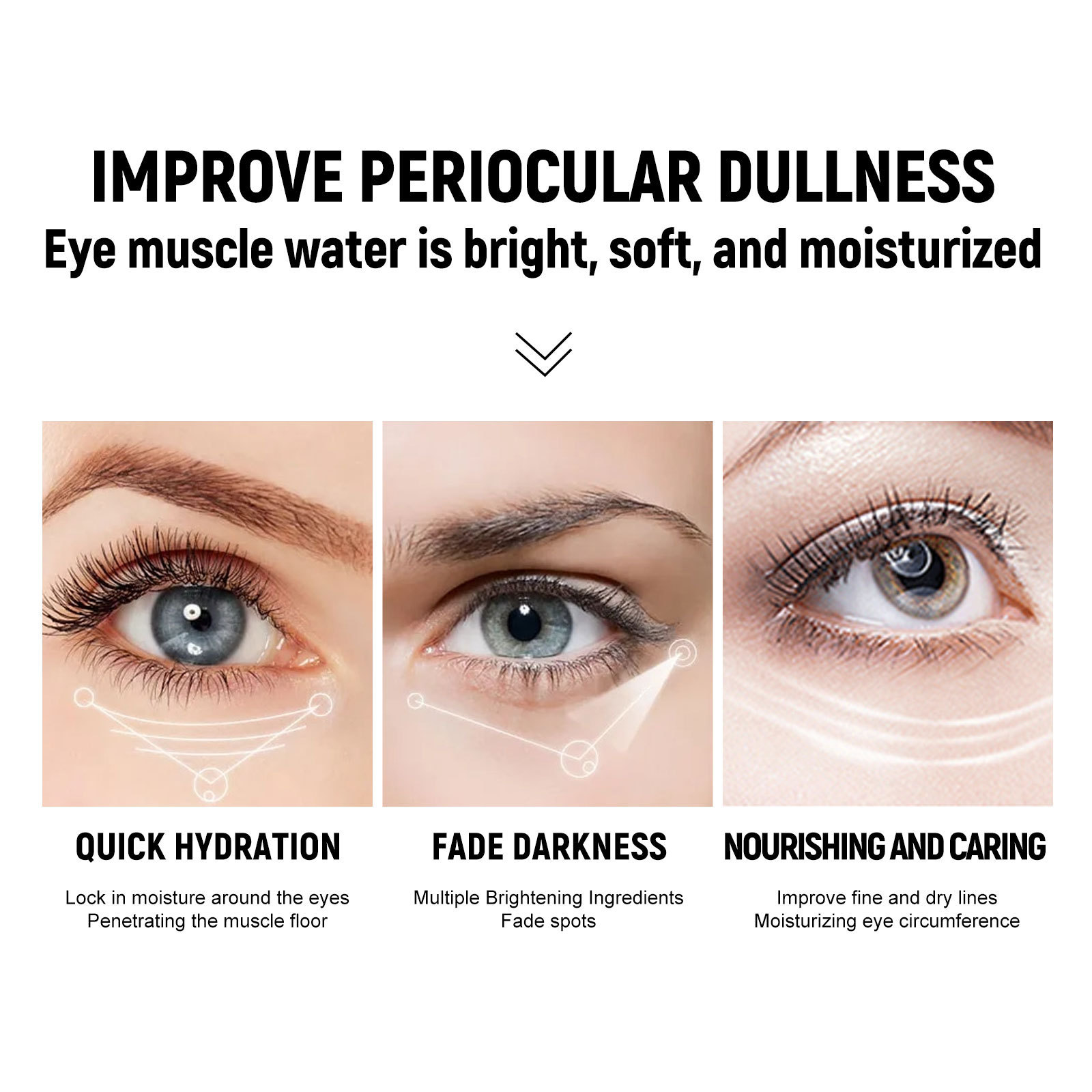 (1 PC) Caffeine Eye Firming Cream Lift Tightening Skin Dark Cycles Removal Eye Bags Fade Fine Lines Against Puffiness Skin Care Nourishing Eye Rejuvenating Serum