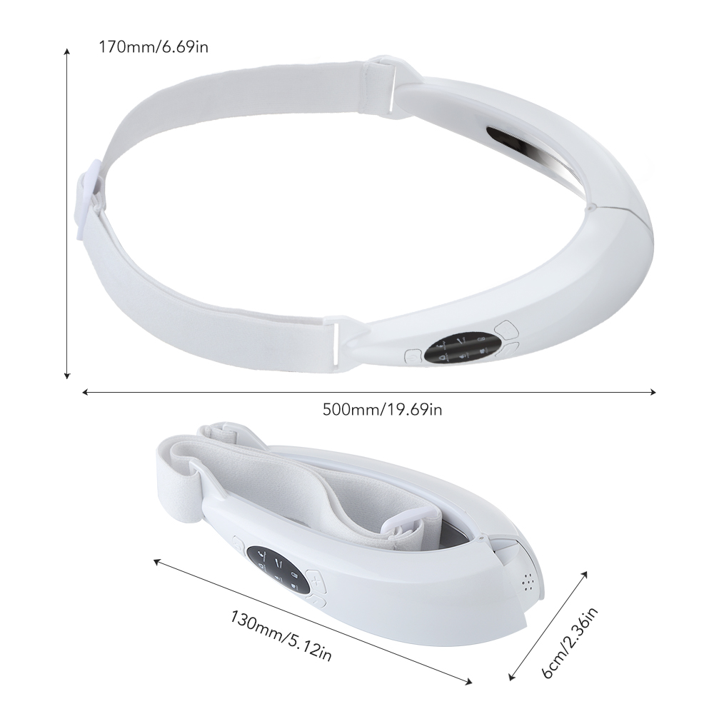 (White) LED Photon Therapy Facial Mask Massager Facial Lifting Device Double Chin V Face Shaped Cheek Lift Belt Machine for Men and Women Training