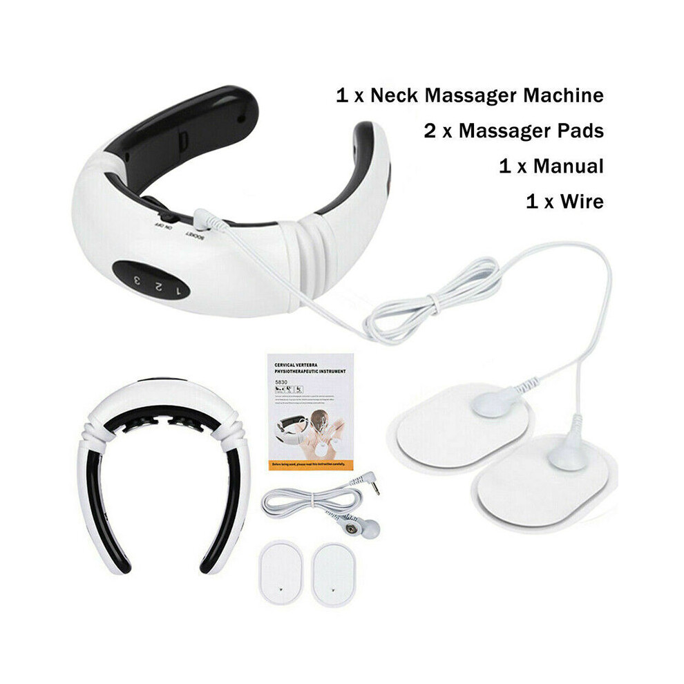 Electric Cervical Neck Massager Body Shoulder Relax Massage Relieve Pain