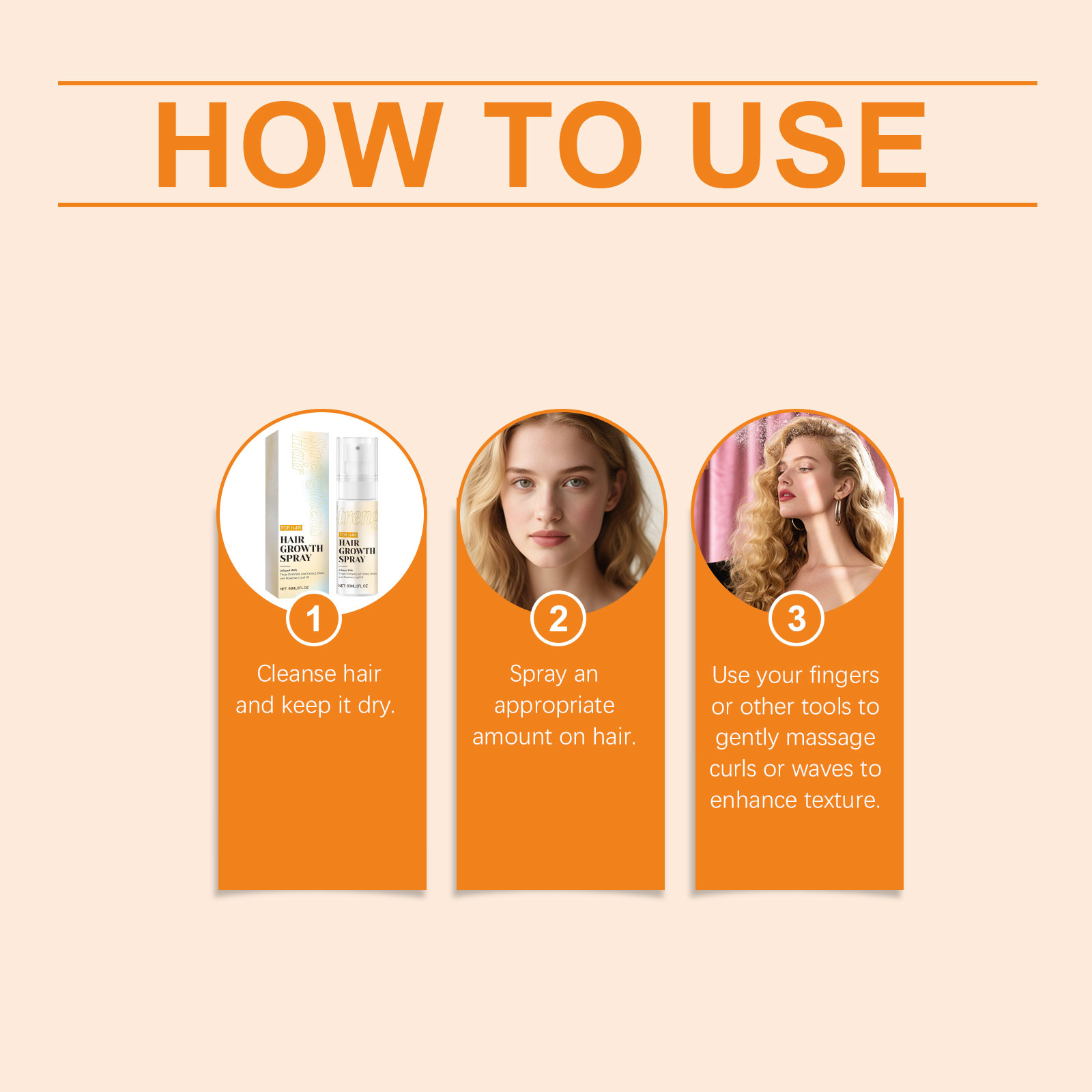 Hair Essence Spray Strengthen Hair Follicle Reduce Loss Repair Dry Damaged Plant Nourish Daily Care Hair Root Serum ﻿