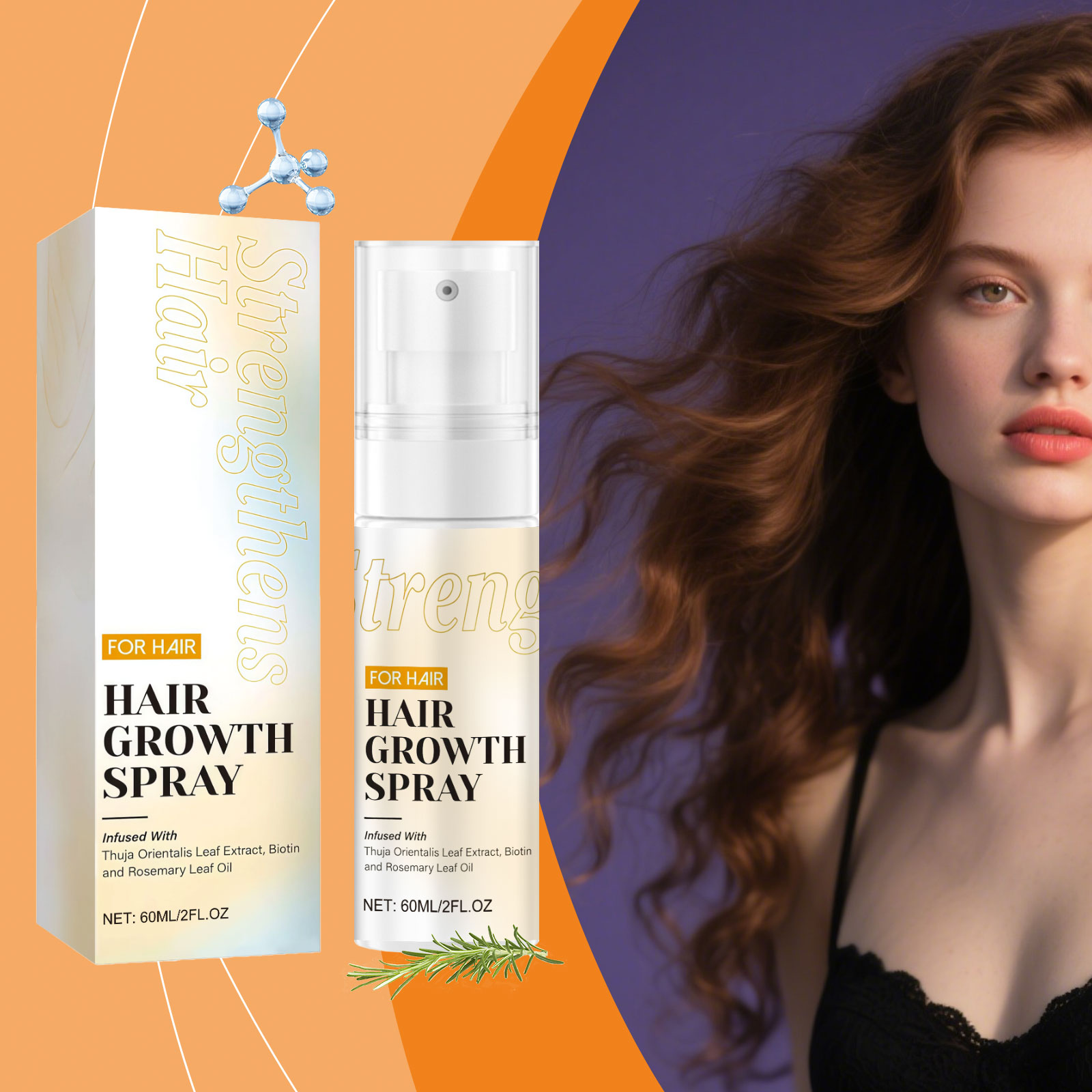 Hair Essence Spray Strengthen Hair Follicle Reduce Loss Repair Dry Damaged Plant Nourish Daily Care Hair Root Serum ﻿