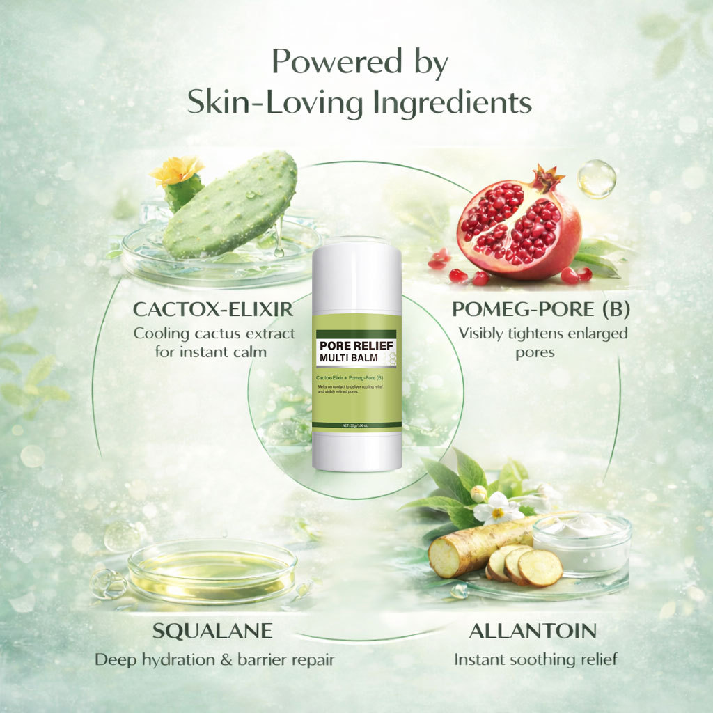 Pore Soothing Multi Effect Repair Balm Skin Smoothing Treatment for Daily Home Care Natural 30g