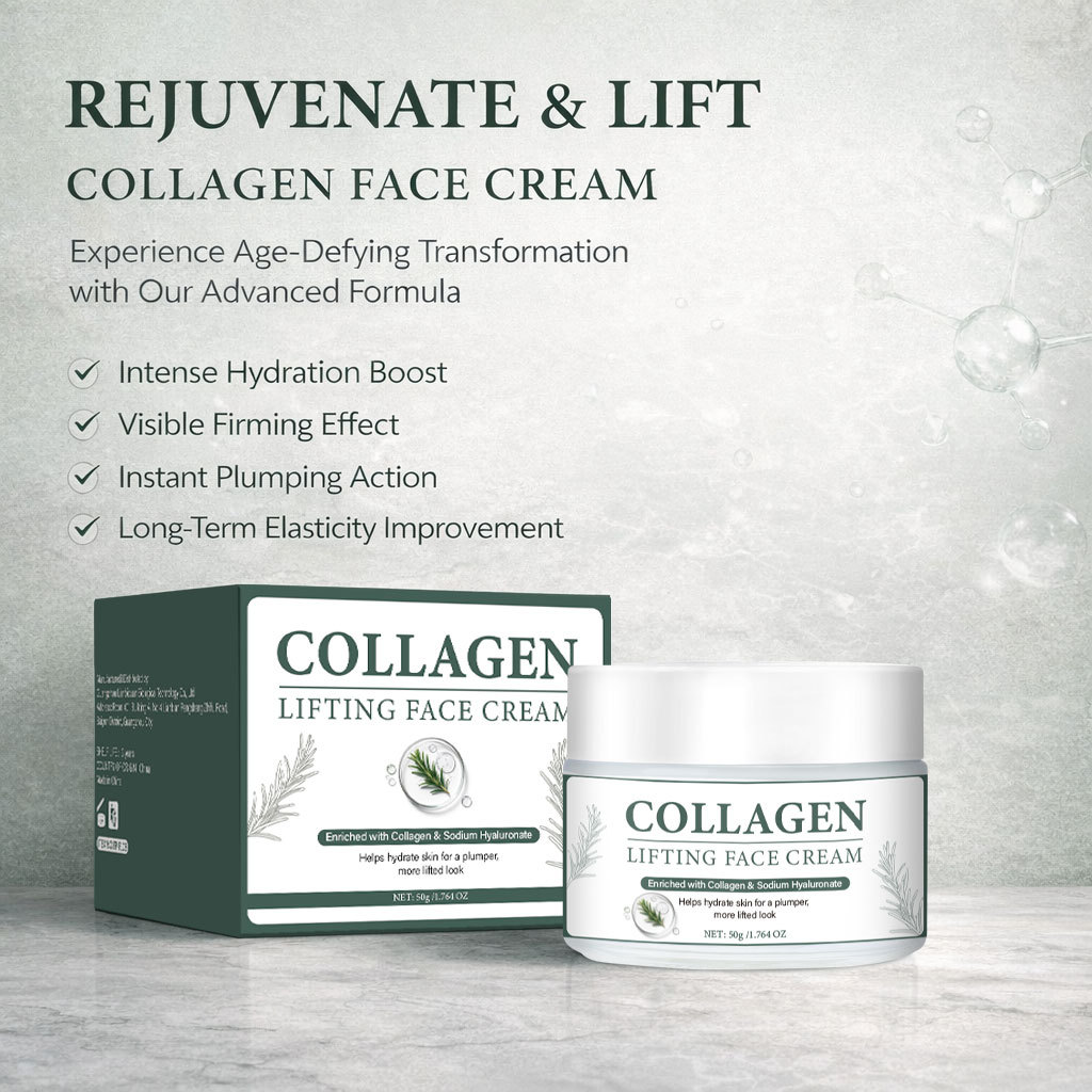 Collagen Firming Face Cream For Skin Tightening Moisturizing And Anti Wrinkle Daily Nourishing Cream 50g