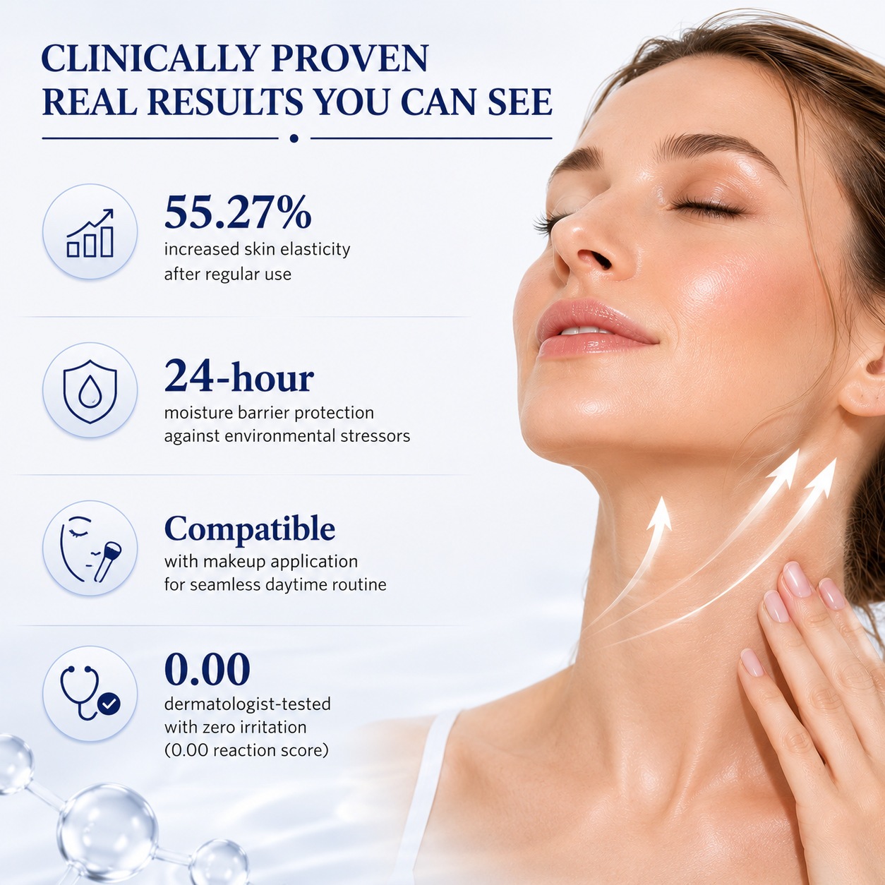 Collagen Fullerene Neck Cream For Firming Smoothing And Nourishing Neck Skin Care 100ml