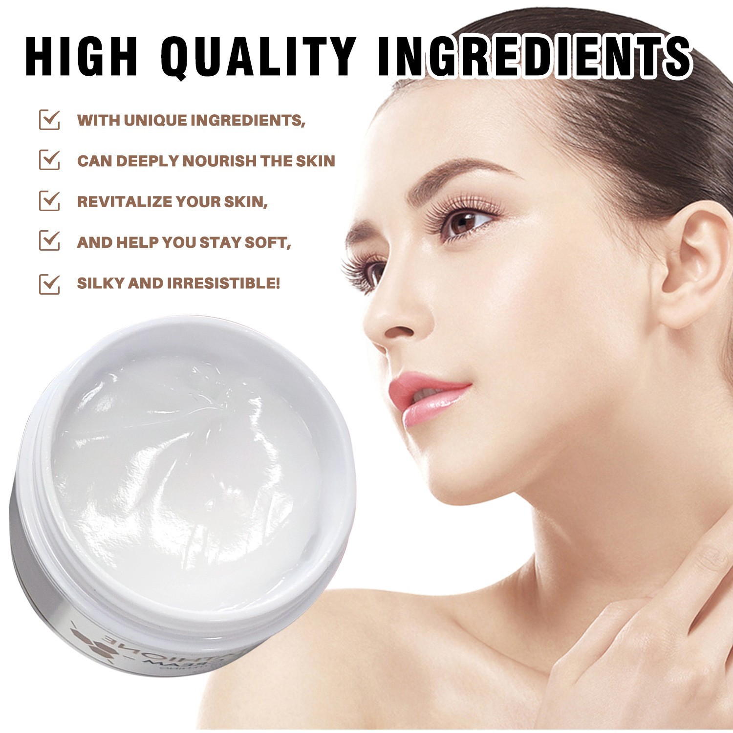Glutathione Face Cream Moisturising Nourishing Skin Care for Daily Use Natural 50g