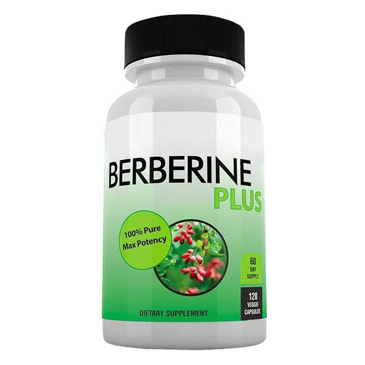 Pure Berberine Supplement 100 Percent Natural 60 Capsules Daily Wellness Support Plant Based Berberine Capsules