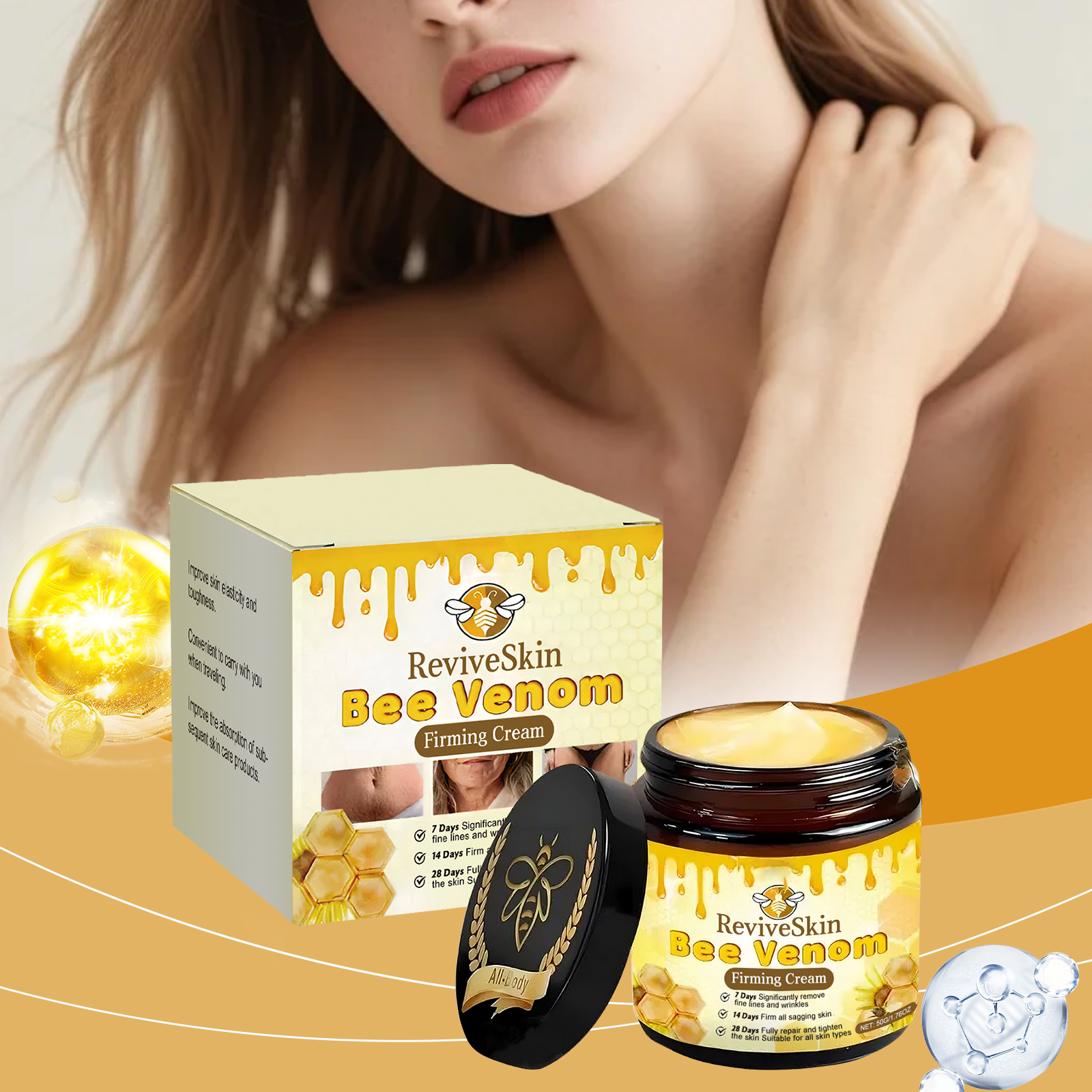 Skin Care Cream Deep Hydrating Moisturizing Skin Smooth Soft Nourishing Non Greasy For Body And Face