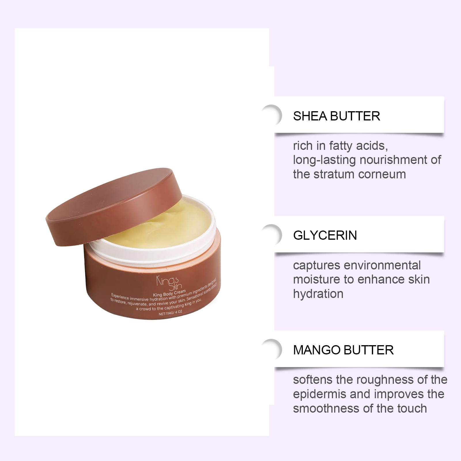 Shea Butter Moisturizing Cream Hydrating Nourishing Soft Refreshing For Dry Full Body Skin Daily Care Lotion