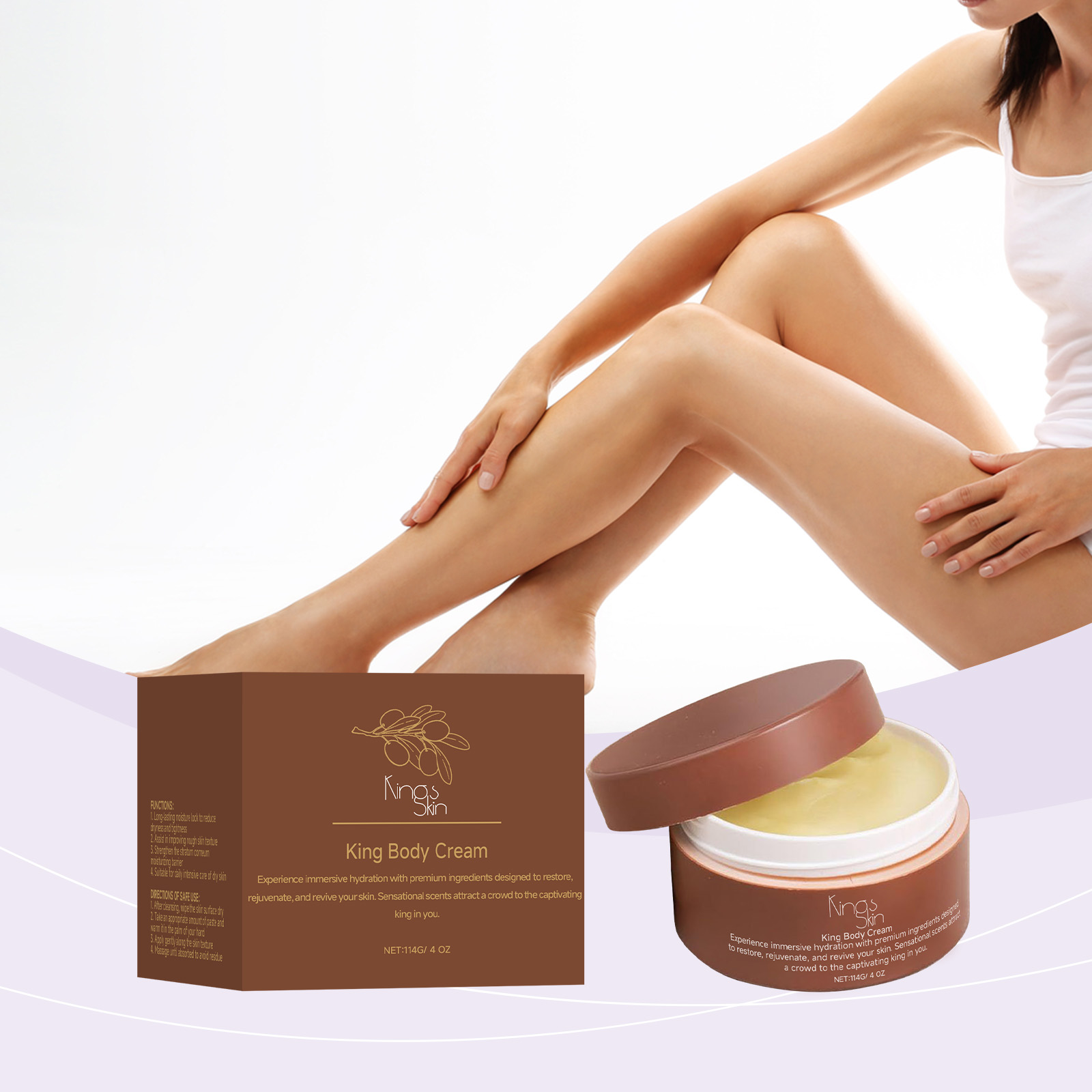Shea Butter Moisturizing Cream Hydrating Nourishing Soft Refreshing For Dry Full Body Skin Daily Care Lotion
