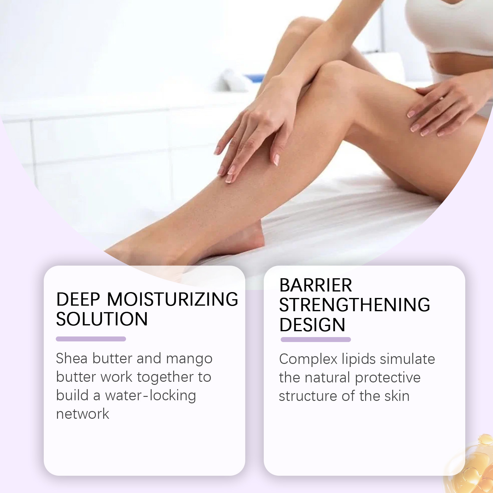 Shea Butter Moisturizing Cream Hydrating Nourishing Soft Refreshing For Dry Full Body Skin Daily Care Lotion