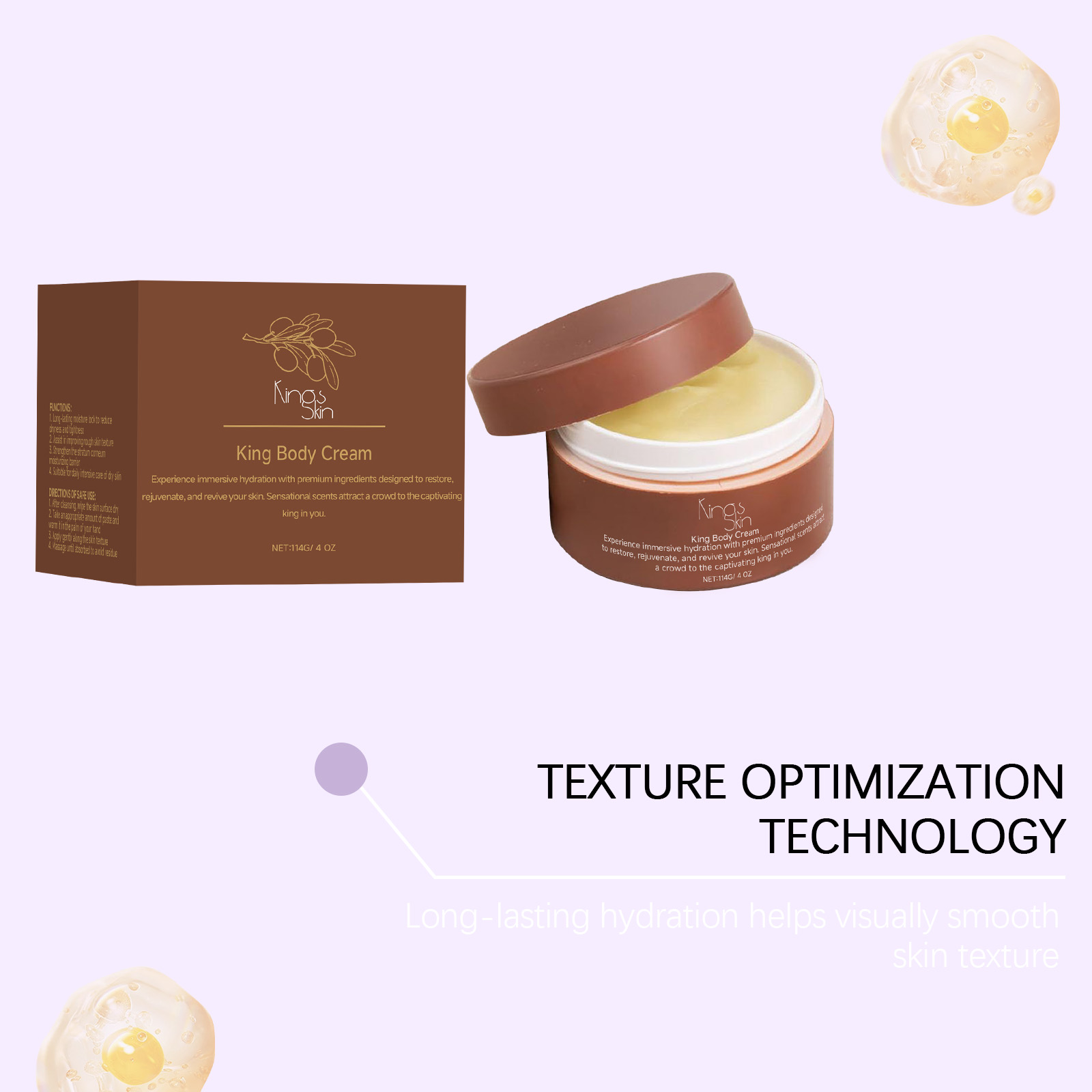 Shea Butter Moisturizing Cream Hydrating Nourishing Soft Refreshing For Dry Full Body Skin Daily Care Lotion