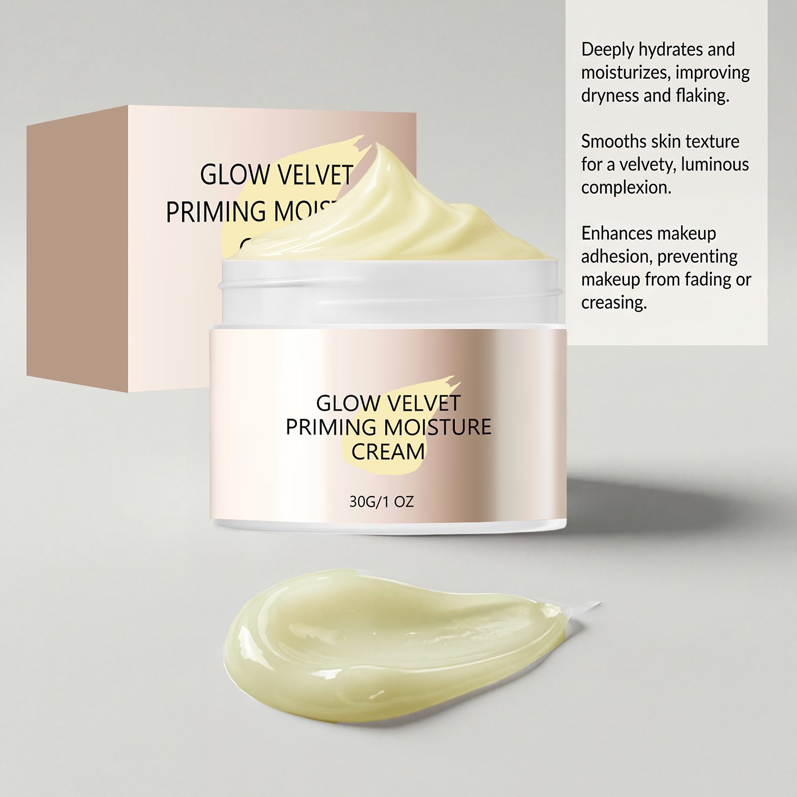 Velvet Glossy Primer Moisturizing Cream Gentle Care Skin Fit Foundation Clear Hydrating Fresh Non Sticky Facial Makeup Base