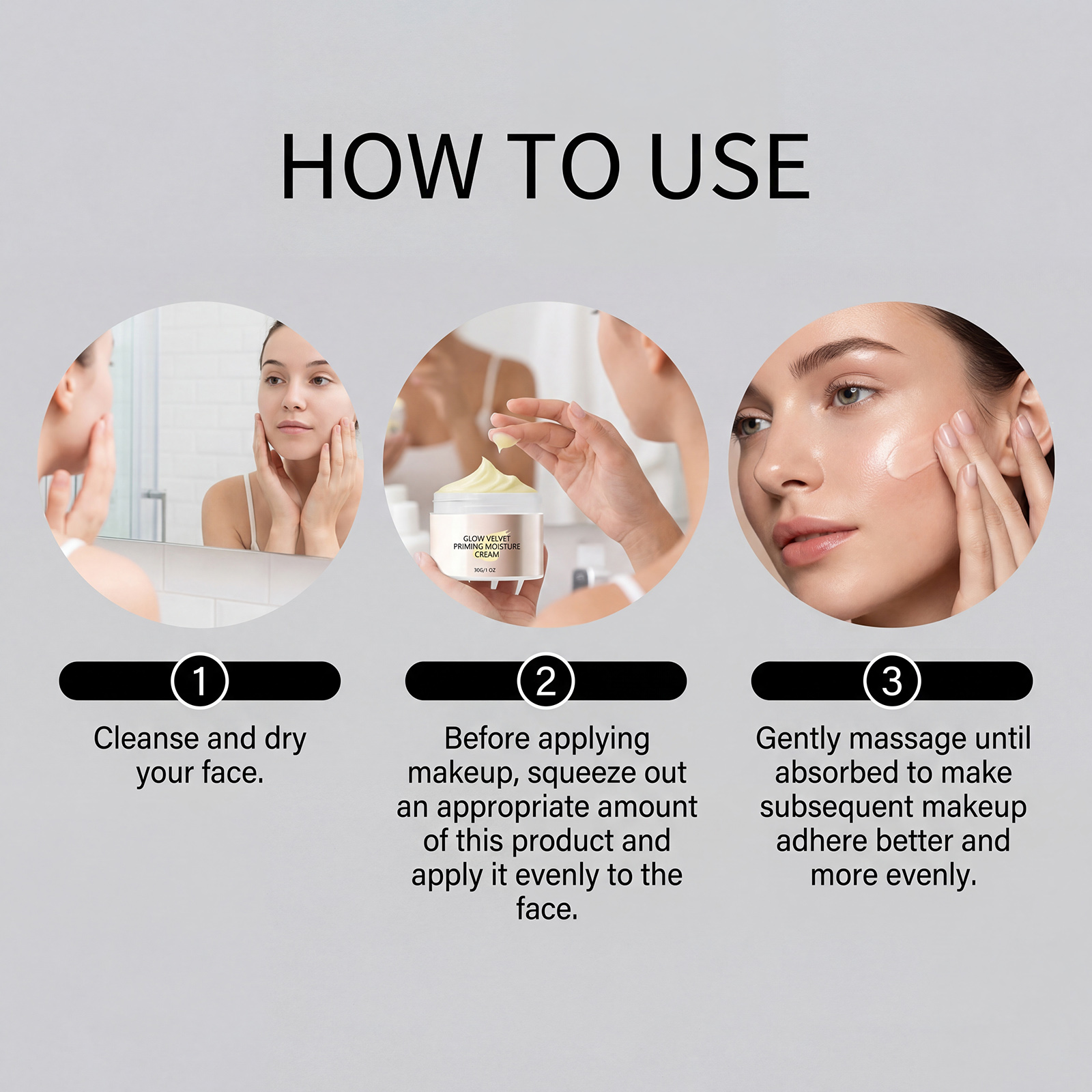 Velvet Glossy Primer Moisturizing Cream Gentle Care Skin Fit Foundation Clear Hydrating Fresh Non Sticky Facial Makeup Base