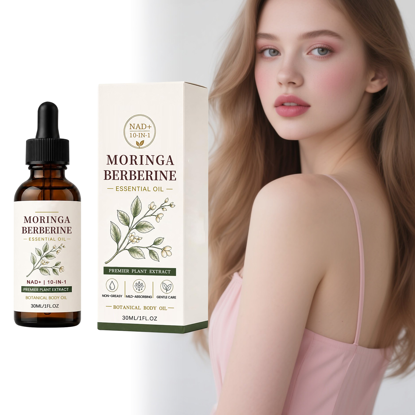 Plant Nourishing Essential Oil Natural Ingredient Silky Smooth Hydrating Soften Skin Daily Body Care Liquid