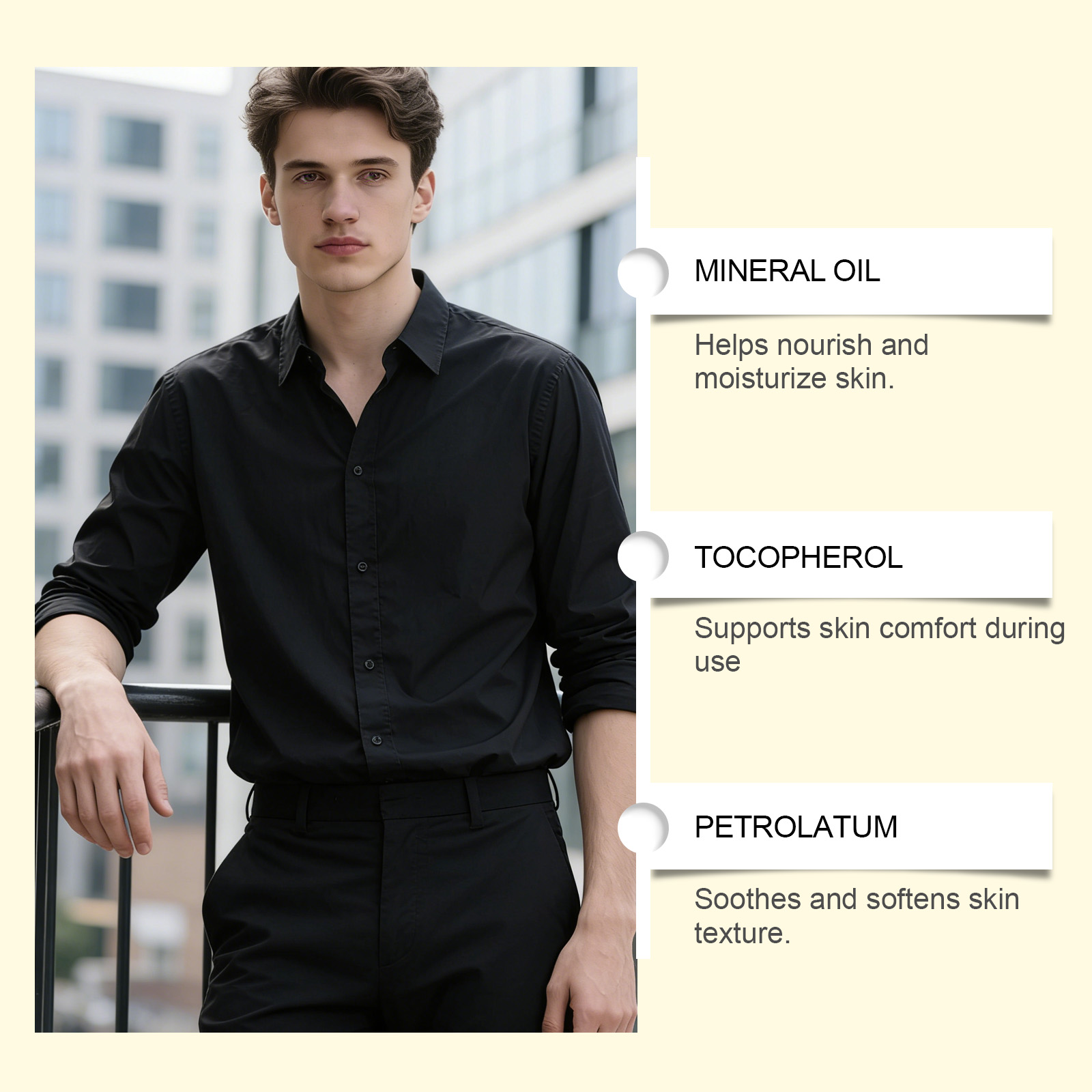 Men Solid Perfume Balm Set Fresh Mild Scent Natural Long Lasting Daily Portable Male Fragrance