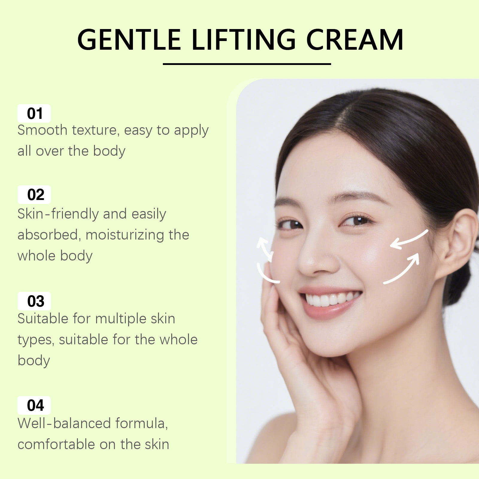 Skin Lifting Cream Soft Silky Moisturizing Soften Even Rough All Skin Body Treatment