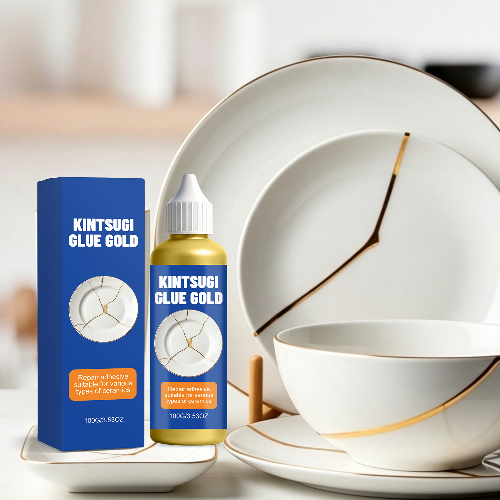 Kintsugi Glue Household Multipurpose Repair Adhesive For Porcelain Ceramic Tableware Crack Bond Fix Decoration