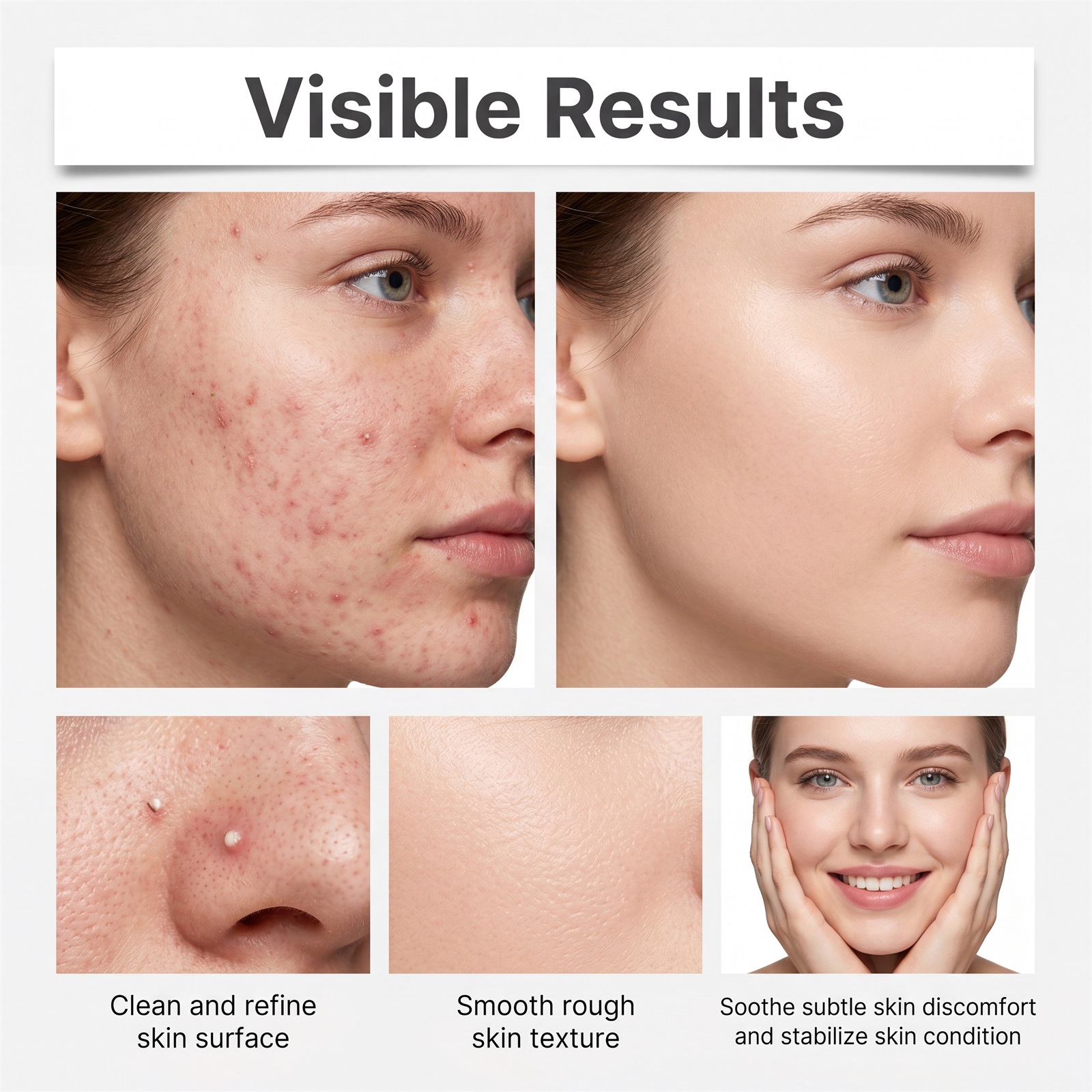 Acne Clear Patch Ultra Thin Invisible Breathable Natural Mild Cleansing Smoothing Facial Skin