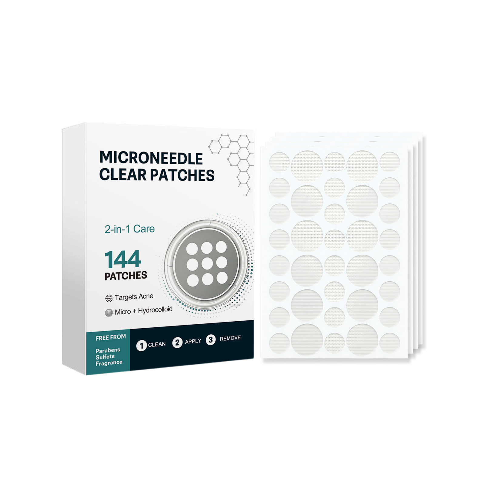 Acne Clear Patch Ultra Thin Invisible Breathable Natural Mild Cleansing Smoothing Facial Skin