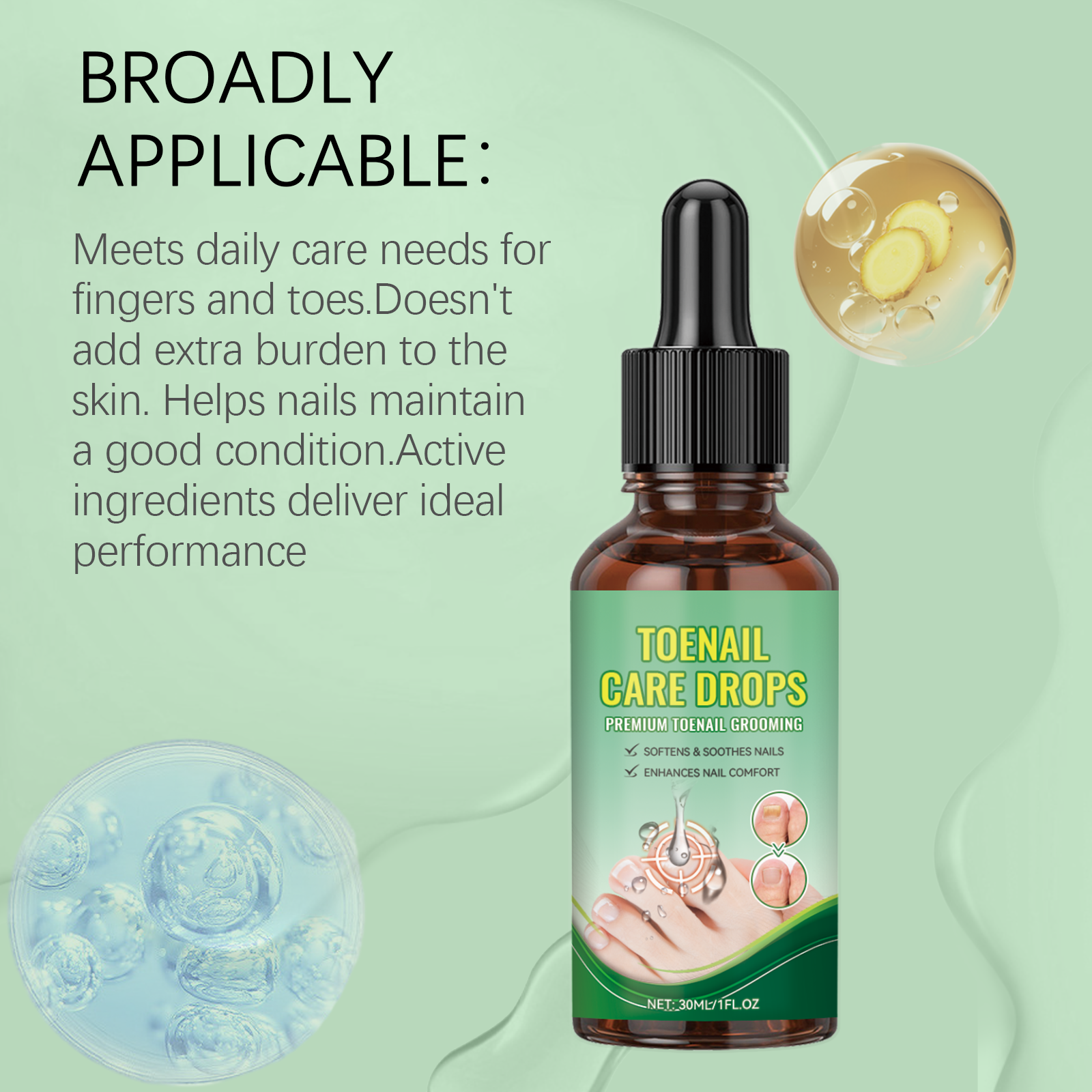 Soft Nail Perimeter Care Liquid Gentle Nail Surface Cleansing Hand Foot Daily Nursing Fingertip Comfort Glossy