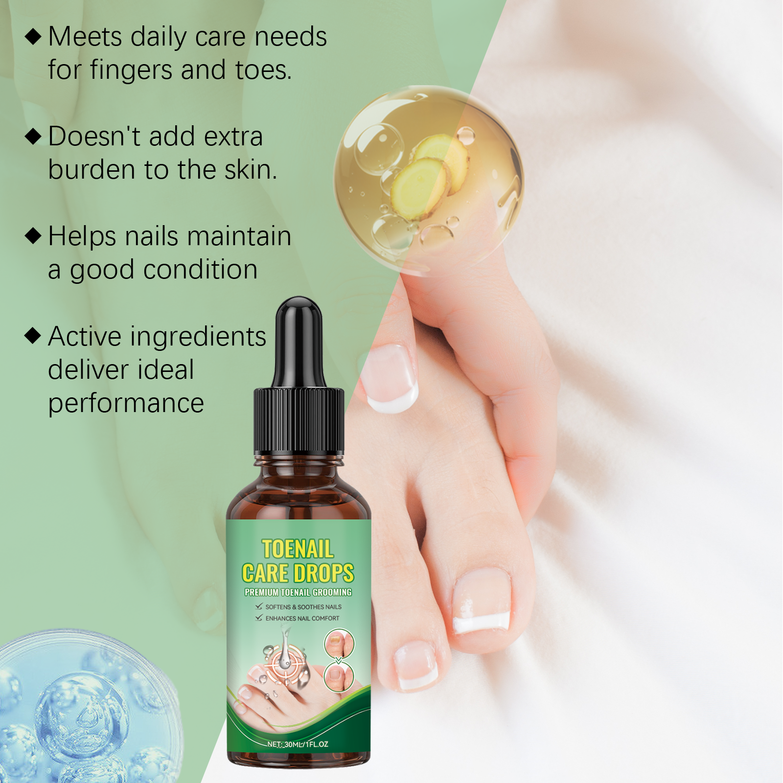 Soft Nail Perimeter Care Liquid Gentle Nail Surface Cleansing Hand Foot Daily Nursing Fingertip Comfort Glossy
