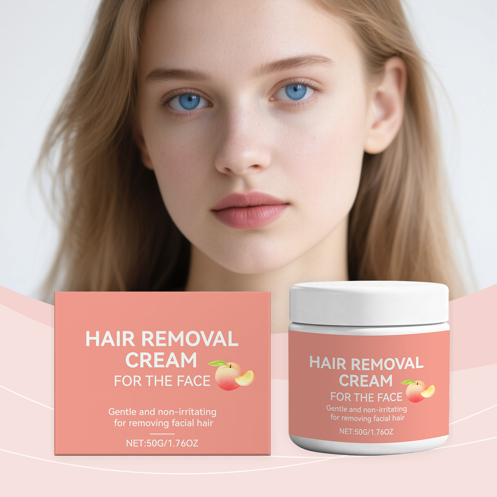Facial Depilatory Cream Moist Nourishing Mild Delicate Moisturizing Facial Skin Daily Cleaning Depilatory Ointment