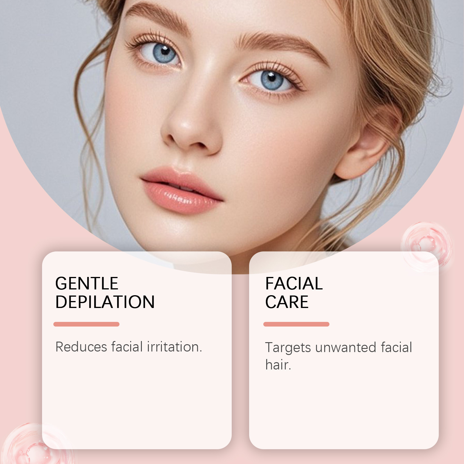 Facial Depilatory Cream Moist Nourishing Mild Delicate Moisturizing Facial Skin Daily Cleaning Depilatory Ointment