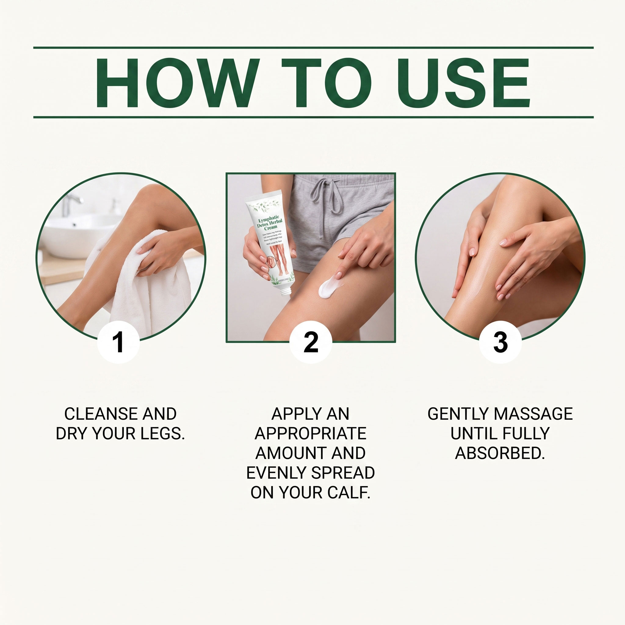 Leg Lightening Care Cream Mild Ingredients Protect Leg Skin Daily Long-Standing Comfort Massage Care Cream