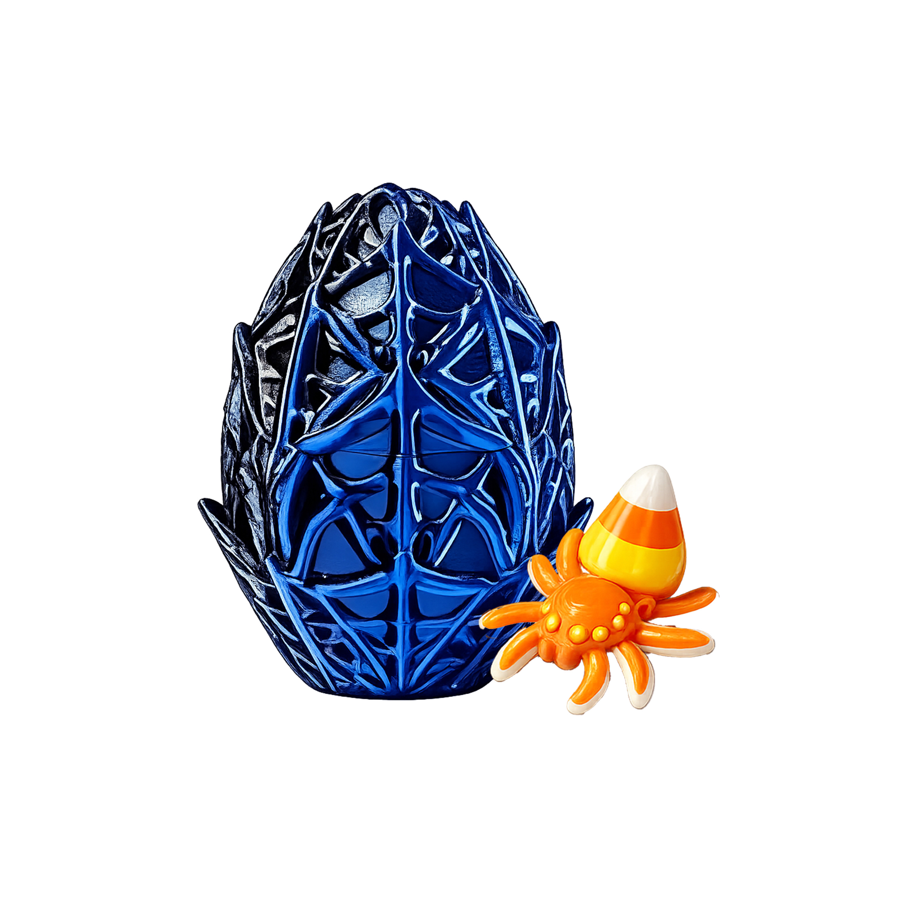 (Cyan) Halloween Spider Egg Toy Multiple Optional Colors Interesting Realistic Decorative Ornament For Scene