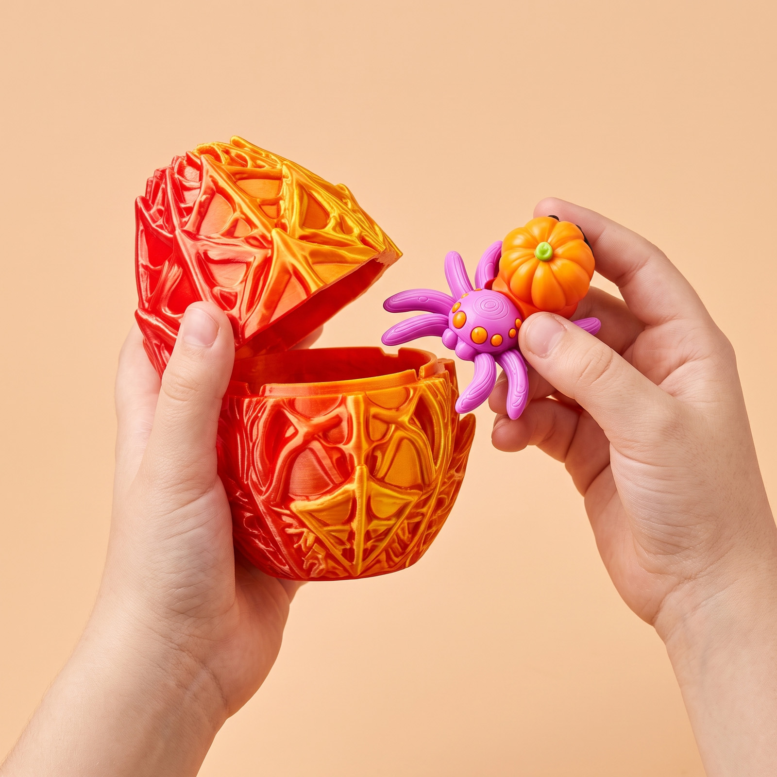 (Cyan) Halloween Spider Egg Toy Multiple Optional Colors Interesting Realistic Decorative Ornament For Scene