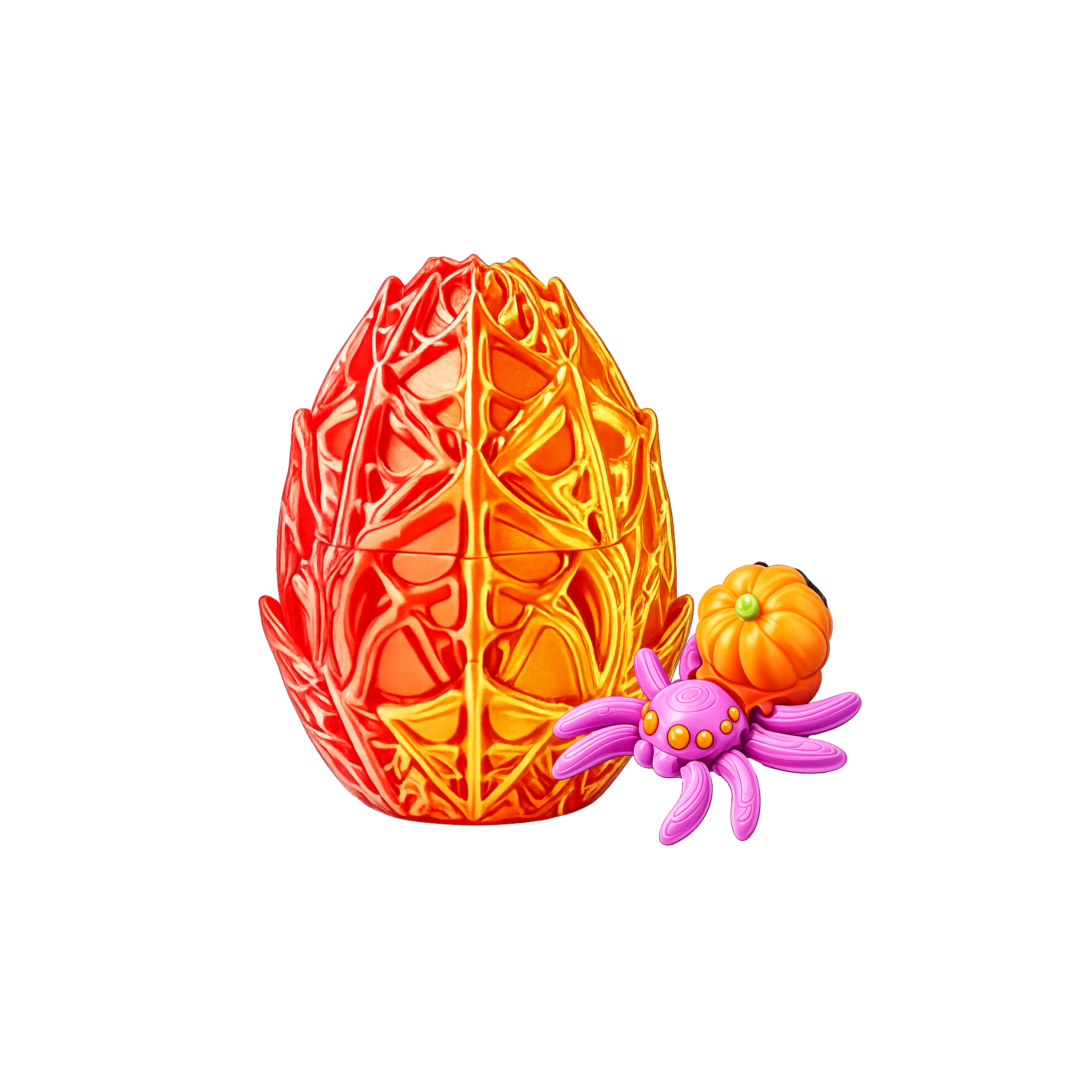 (Cyan) Halloween Spider Egg Toy Multiple Optional Colors Interesting Realistic Decorative Ornament For Scene